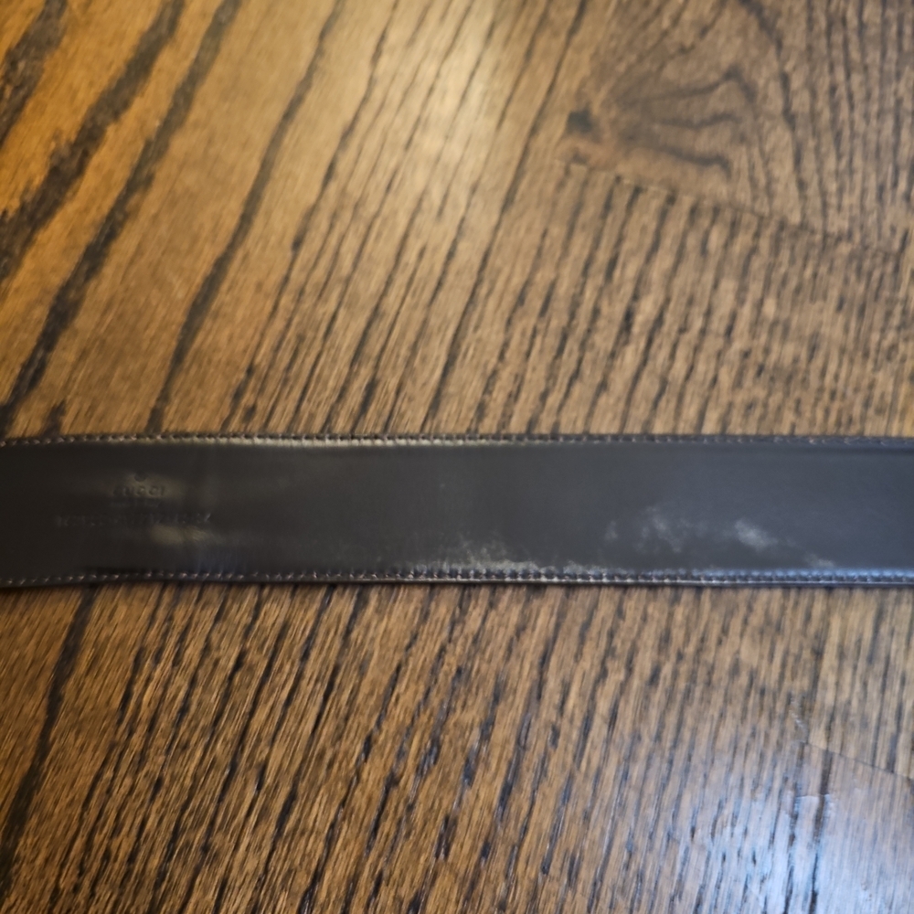 Gucci Women's Leather And Canvas Belt with Red and Green Stripes Vintage - Picture 9 of 11